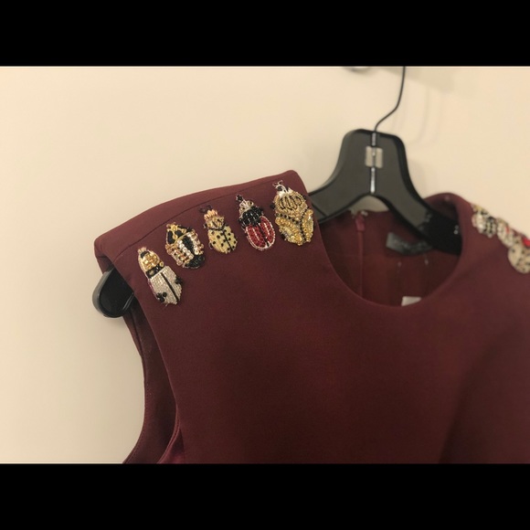 Alexander McQueen Carmine Bug Sheath Dress size 38 - Picture 7 of 7